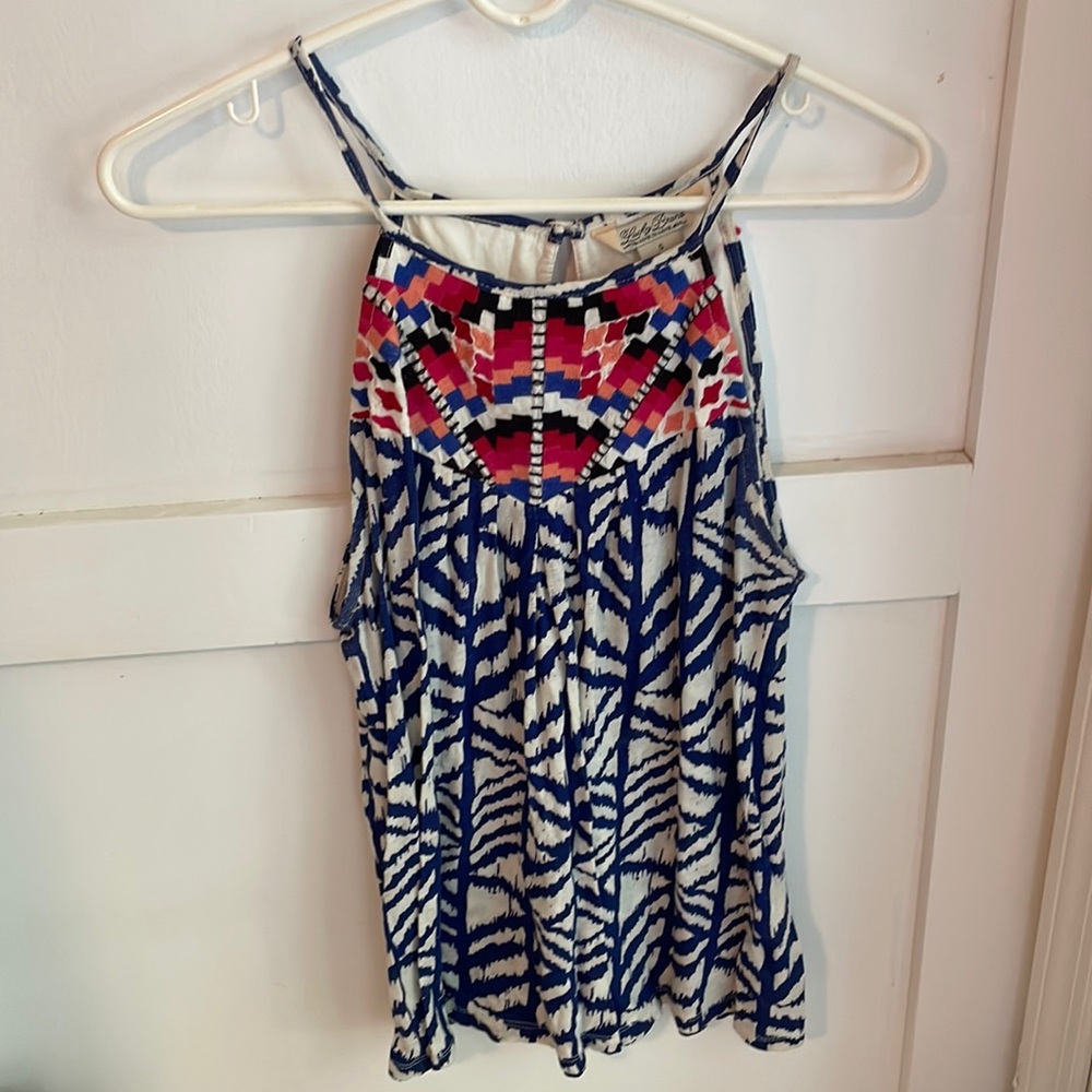 Lucky Brand embroidered tank top